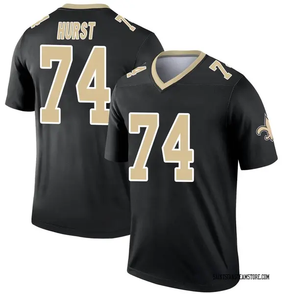 Men's Nike New Orleans Saints James Hurst Jersey - Black Legend